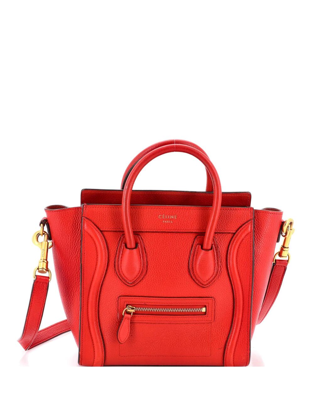 Celine Luggage Bag Grainy Leather Nano #349393C13B
